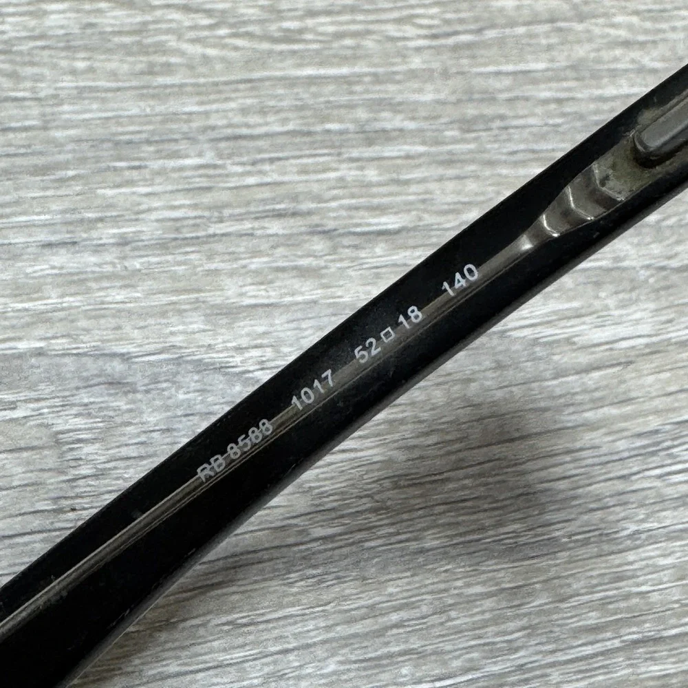 Ray-Ban RB 8588 Titanium Eyeglass‎ Frames 52-18-140 Semi Rimless Black